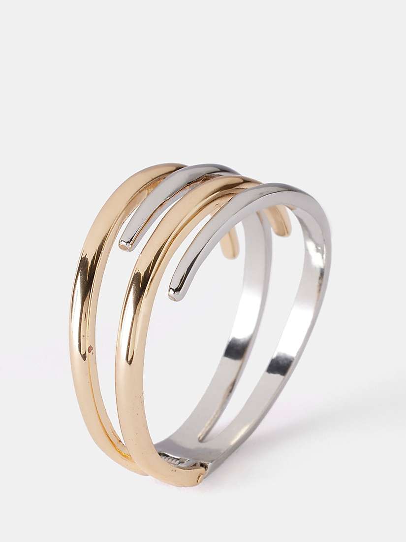 Buy Mint Velvet Mixed Metal Claw Bangle, Multi Online at johnlewis.com