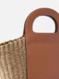 Mint Velvet Woven Basket Bag, Brown Tan