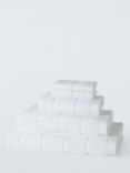 John Lewis Plain Squares Towels, White