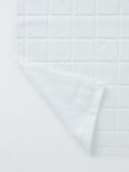 John Lewis Plain Squares Towels, White