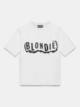 Mint Velvet Blondie Slogan T-Shirt, White/Black