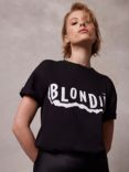 Mint Velvet Blondie Slogan T-Shirt, Black