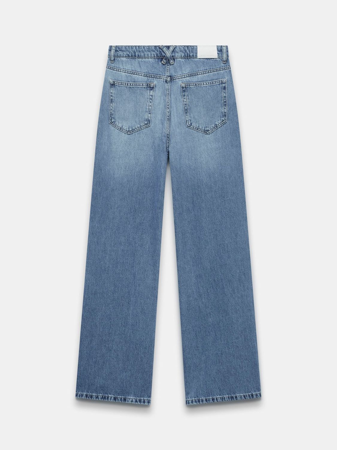 Mint Velvet Wide Leg Jeans, Blue Light, 6R