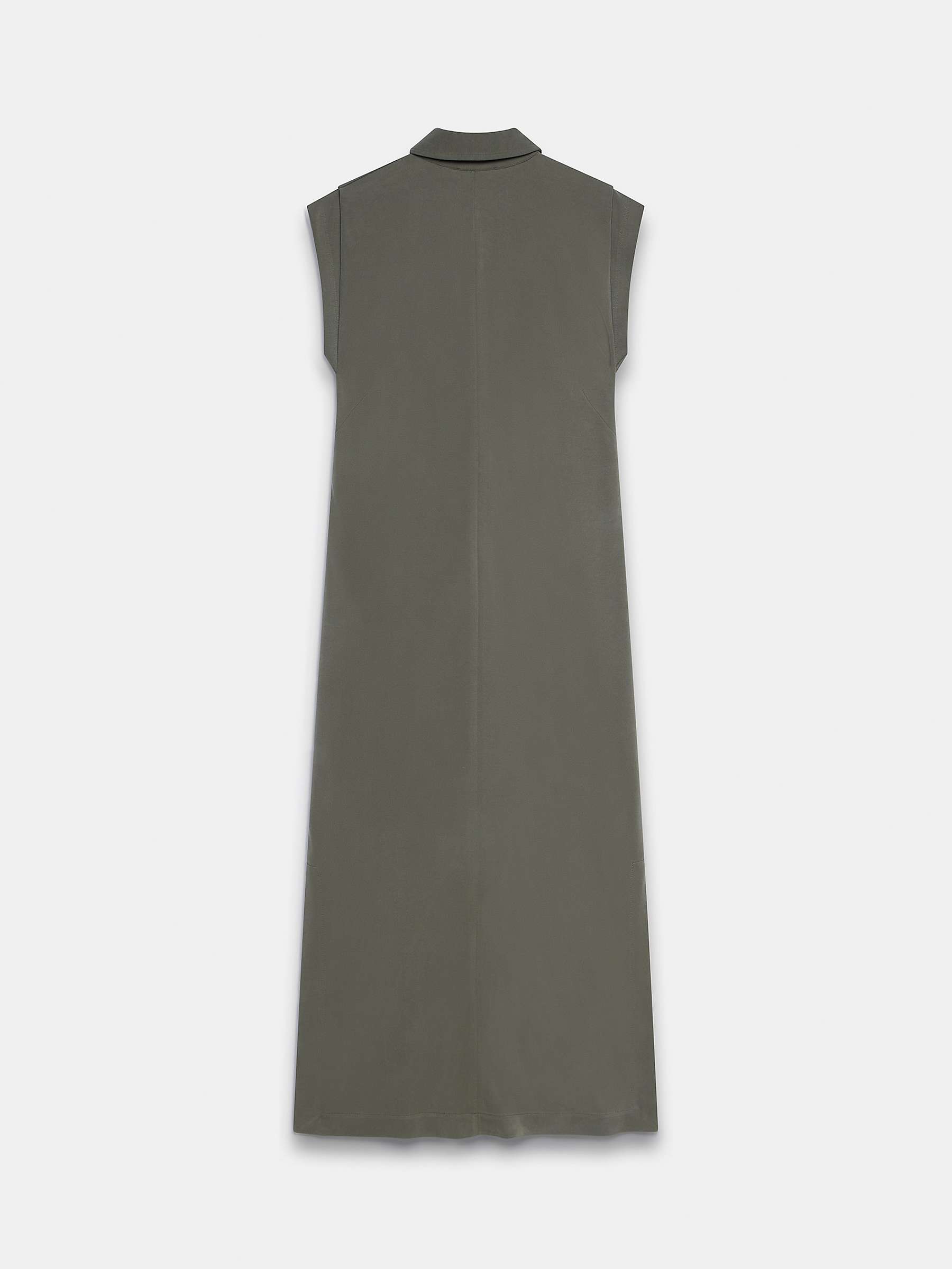 Buy Mint Velvet Polo Midi Dress, Khaki Online at johnlewis.com