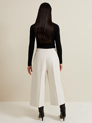 Phase Eight Ripley Textured Culottes, Ivory