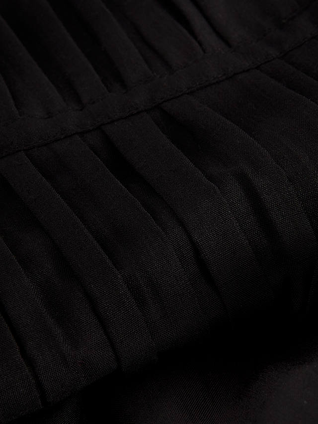 Phase Eight Nala Pleated Midi Dress, Black