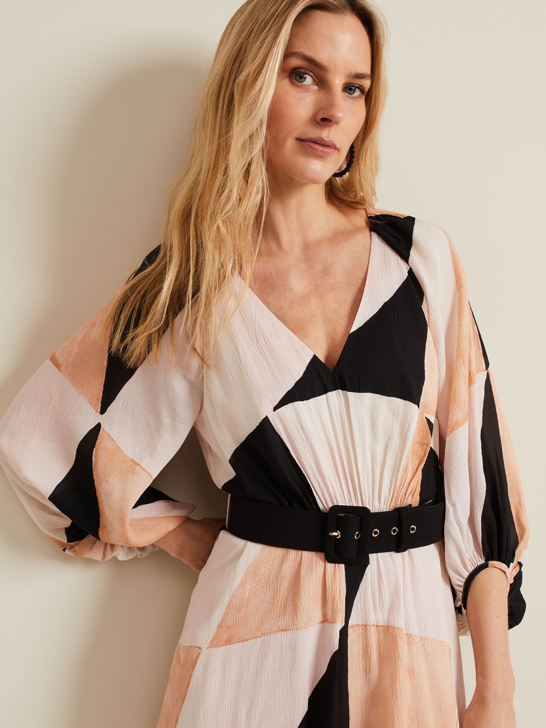 Buy Phase Eight Sophia Colour Block Midi Dress, Multi Online at johnlewis.com
