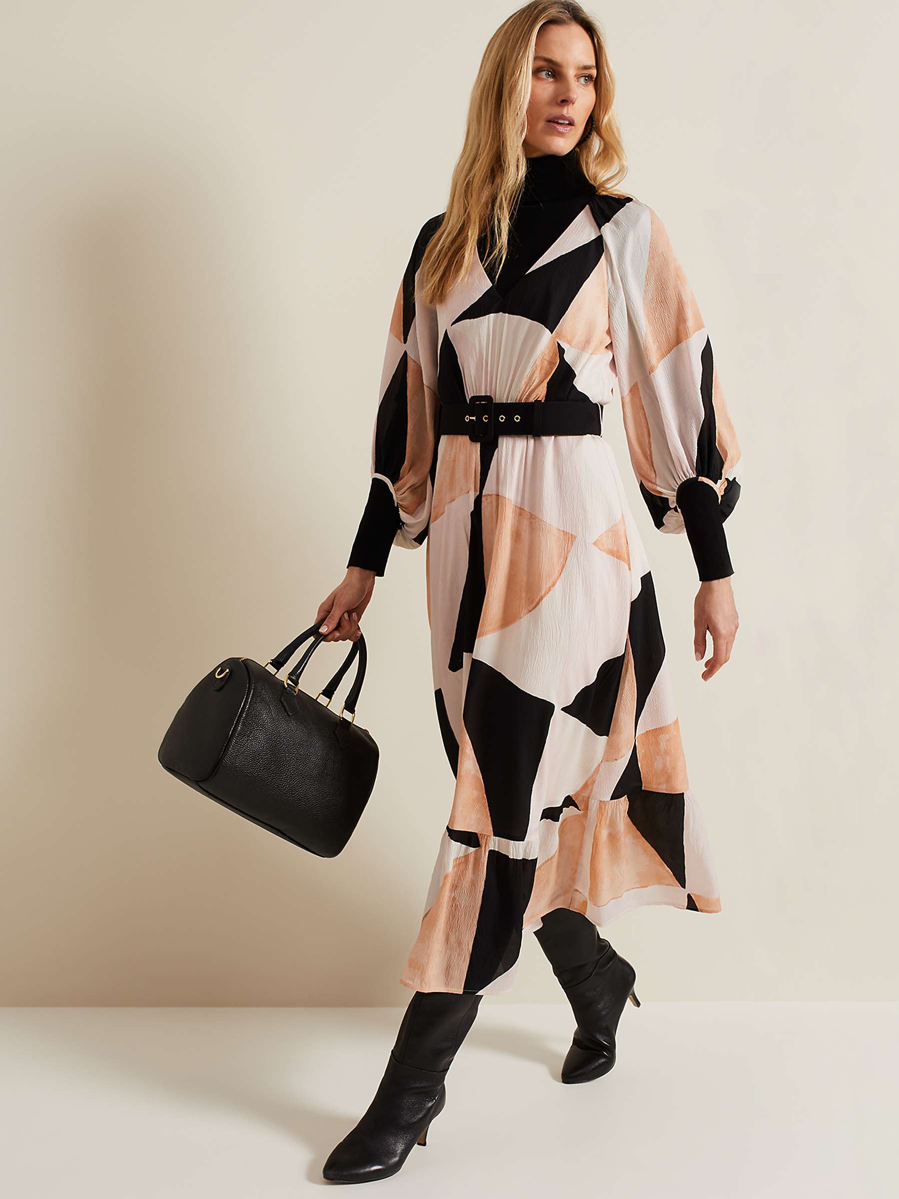 Buy Phase Eight Sophia Colour Block Midi Dress, Multi Online at johnlewis.com