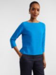 Hobbs Nellie Horizontal Rib Cotton Jumper