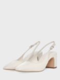 Hobbs Lily Slingback Block Heel Shoes, Buttercream