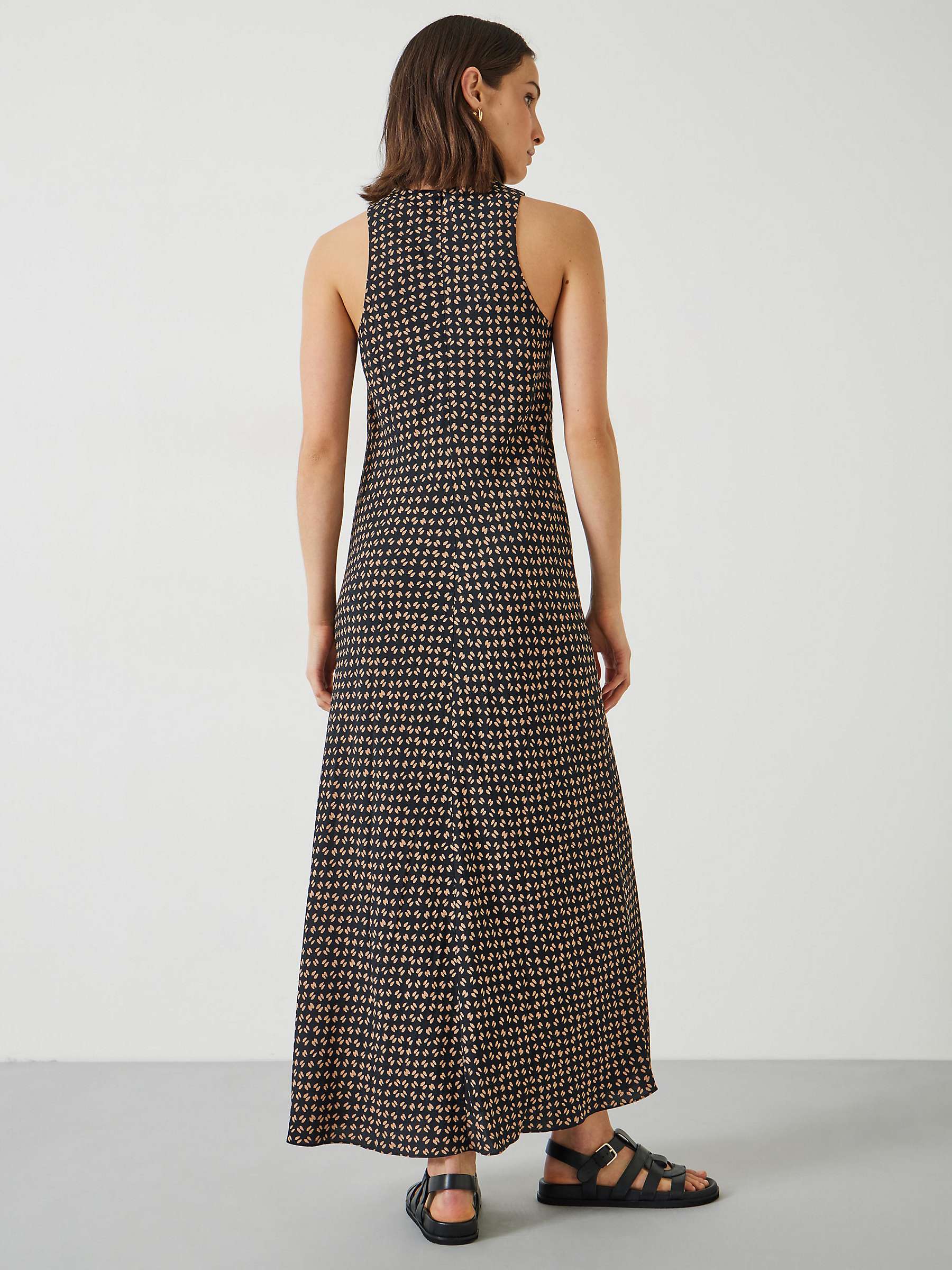 Buy HUSH Imani Contrast Geometric Print Maxi Dress, Brown Online at johnlewis.com
