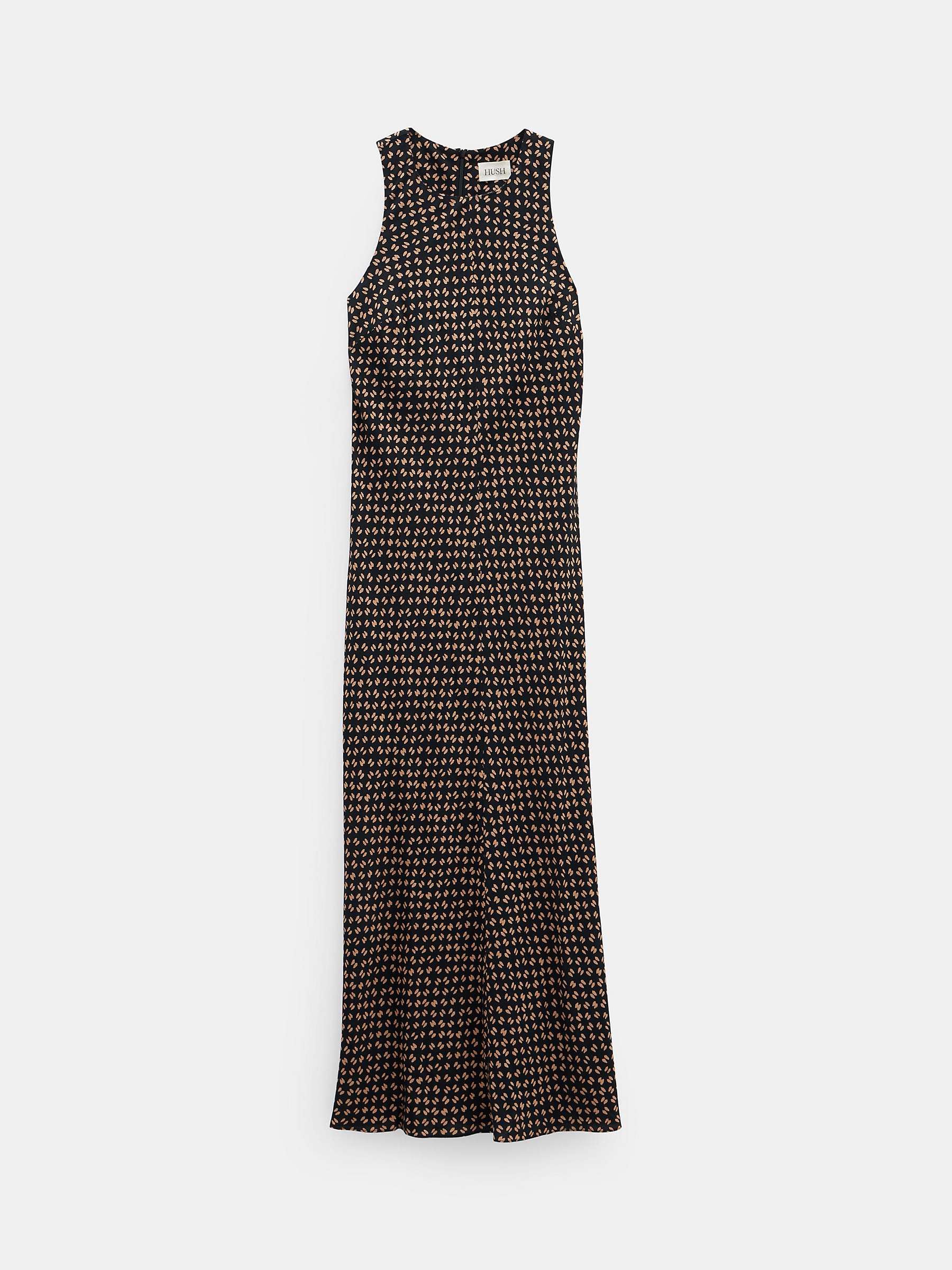 Buy HUSH Imani Contrast Geometric Print Maxi Dress, Brown Online at johnlewis.com