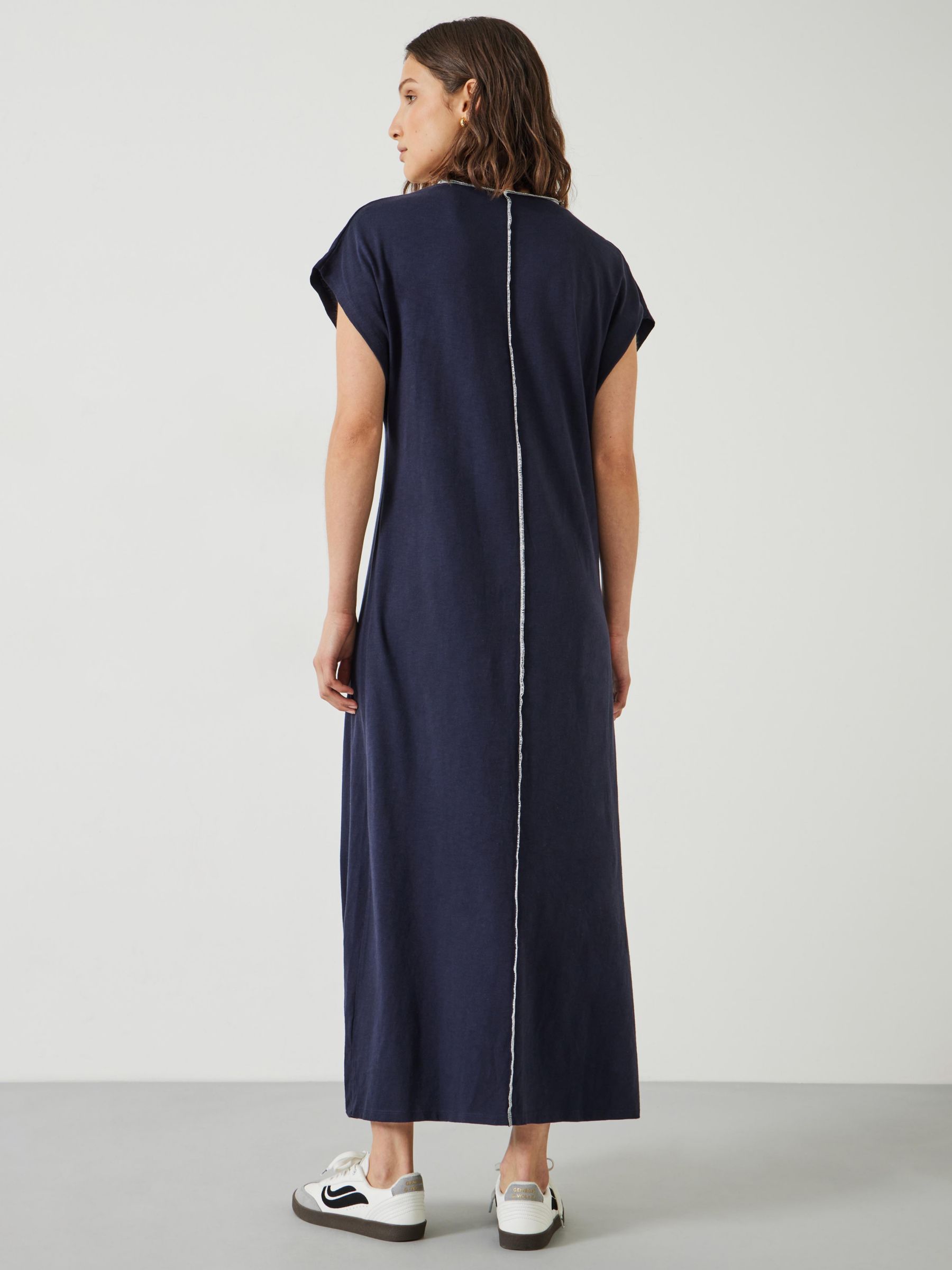 Buy HUSH Alessia Jersey Maxi Dress, Midnight Navy Online at johnlewis.com