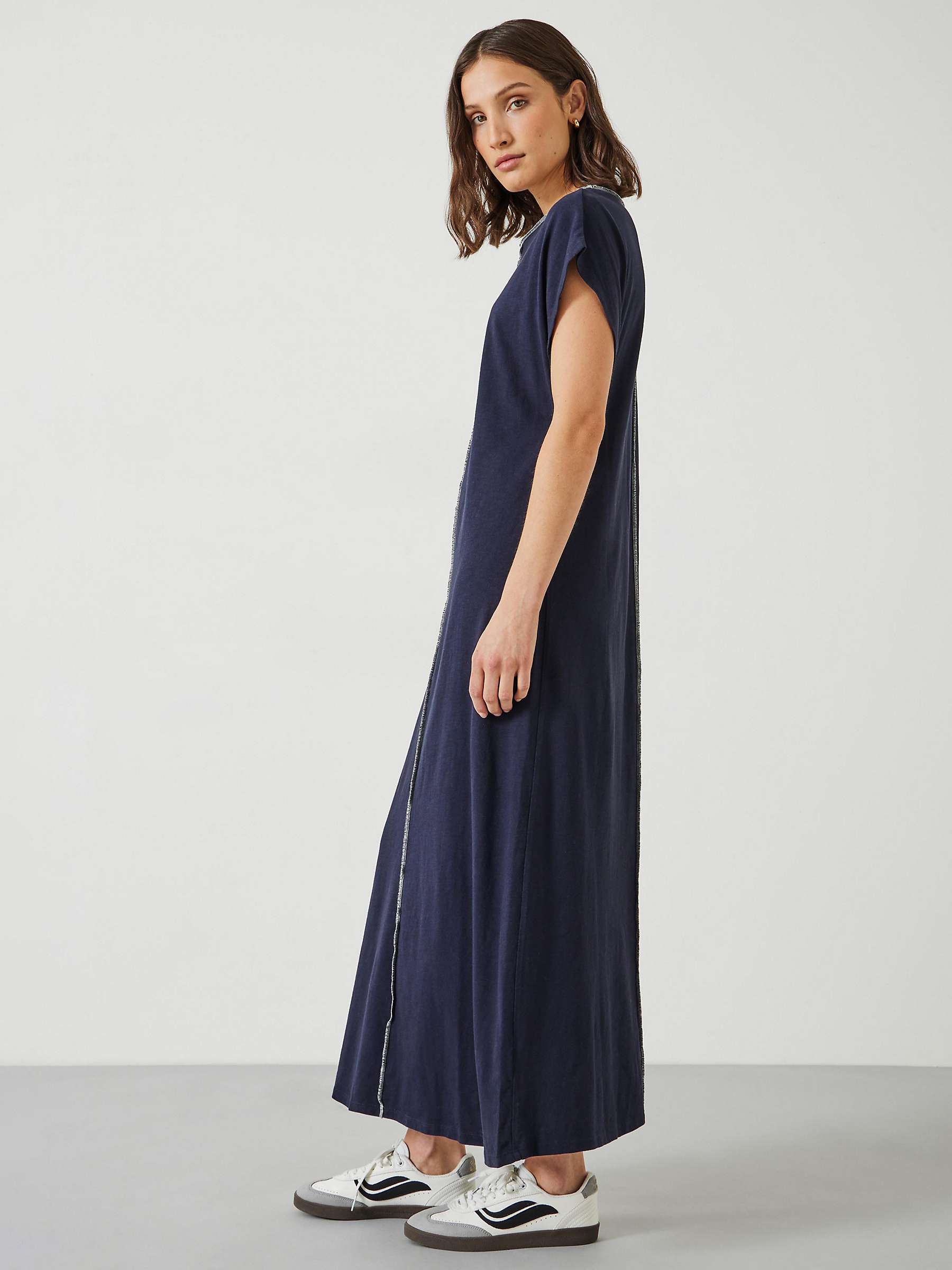 Buy HUSH Alessia Jersey Maxi Dress, Midnight Navy Online at johnlewis.com