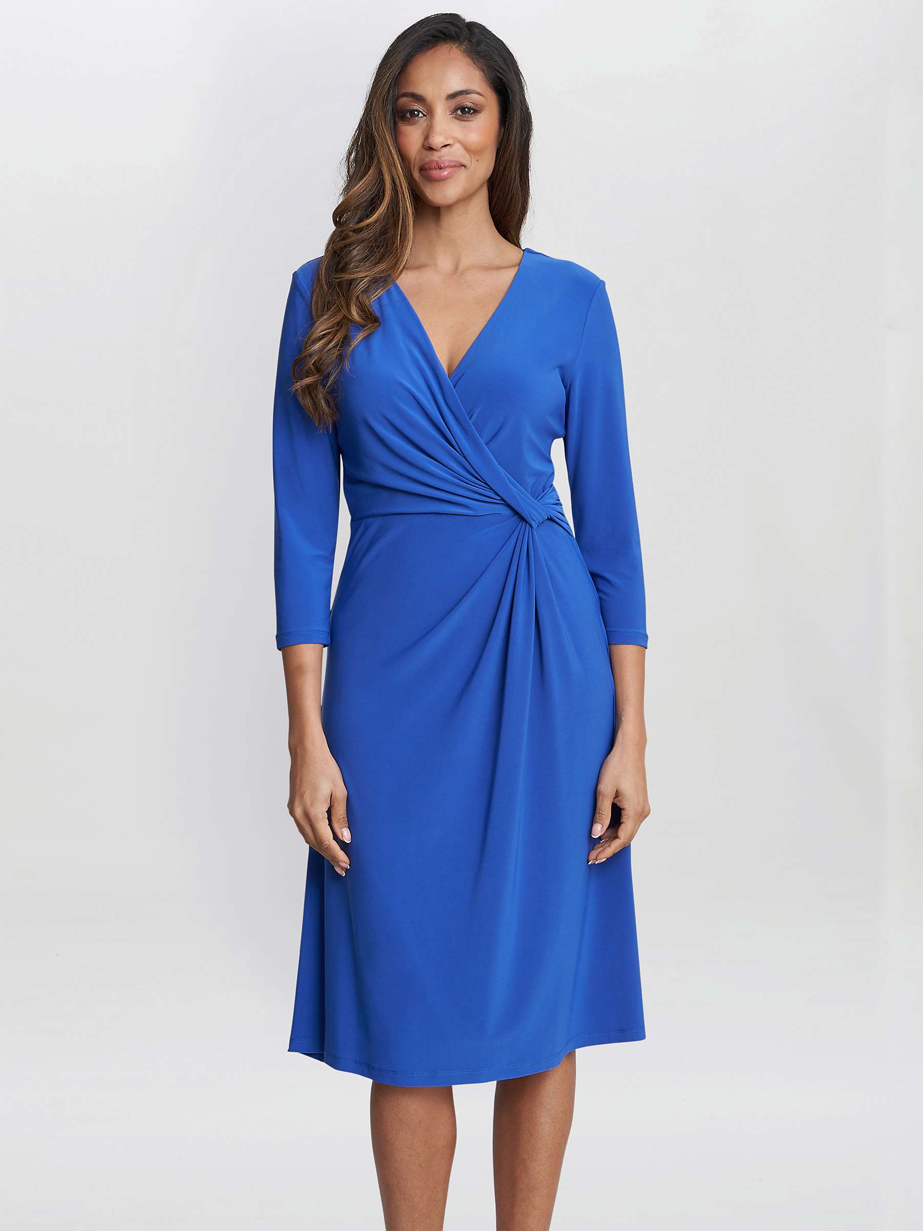 Buy Gina Bacconi Twist Detail A-Line Jersey Dress Online at johnlewis.com