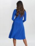 Gina Bacconi Twist Detail A-Line Jersey Dress
