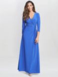 Gina Bacconi Celine Jersey Wrap Maxi Dress