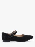 Melissa Suede Strap Mary Jane Shoes, Black
