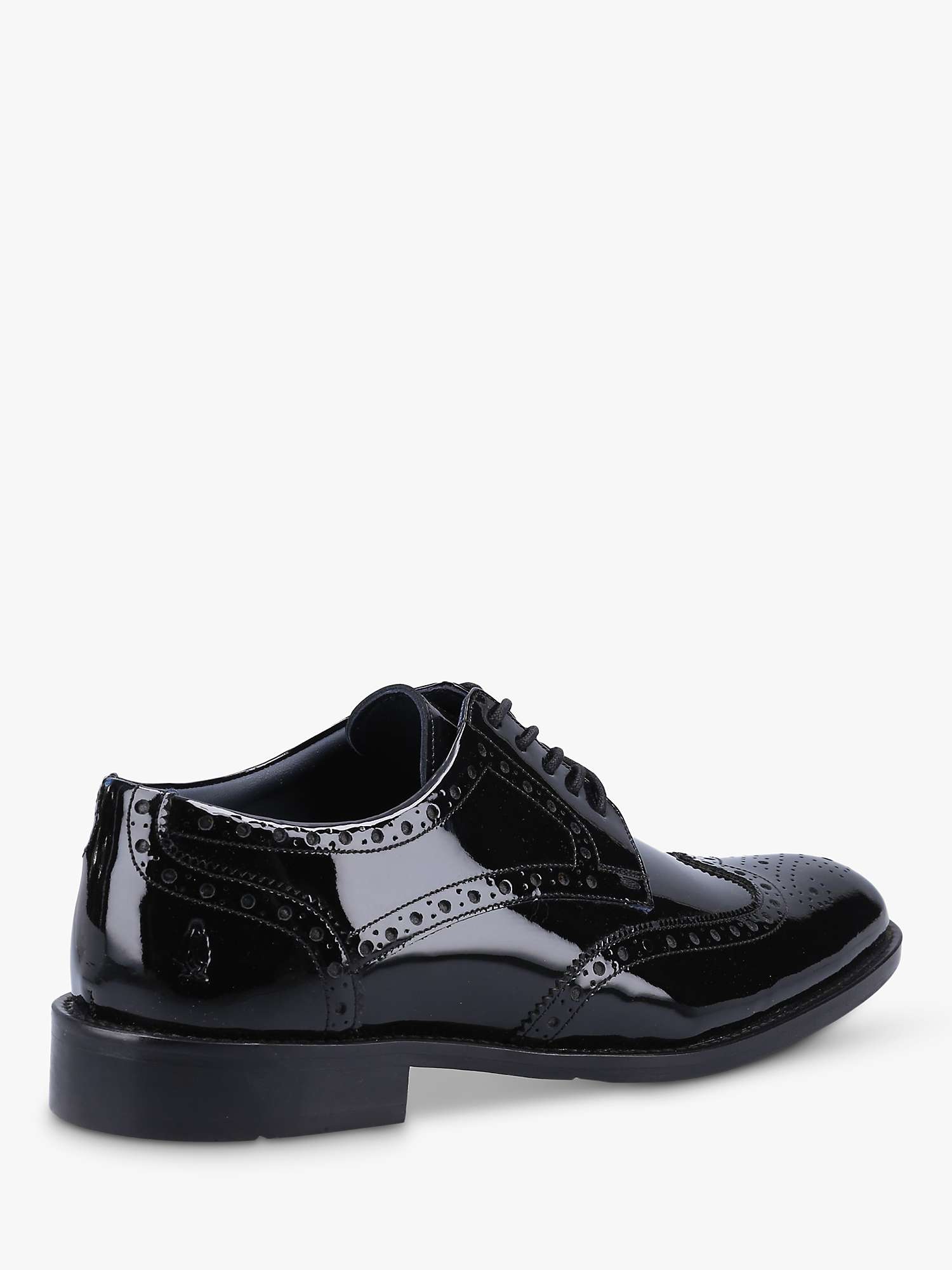 Buy Hush Puppies Dustin Patent Leather Brogues, Black Online at johnlewis.com