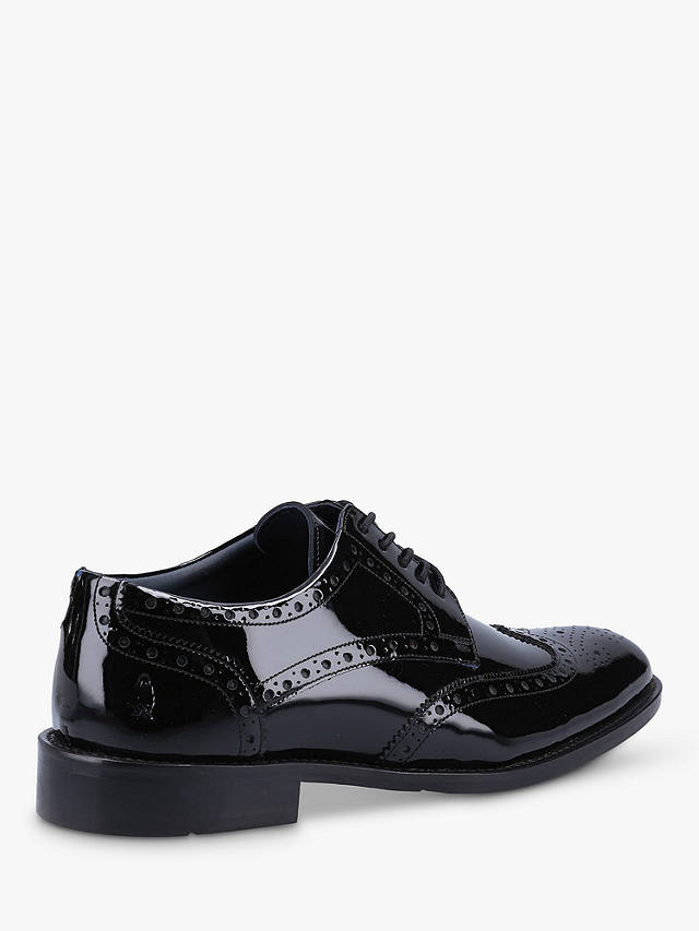 Hush Puppies Dustin Patent Leather Brogues, Black