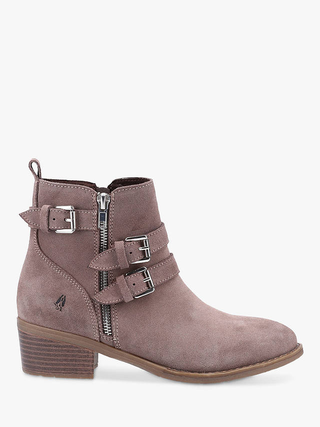 Hush Puppies Jenna Suede Ankle Boots, Taupe at John Lewis & Partners