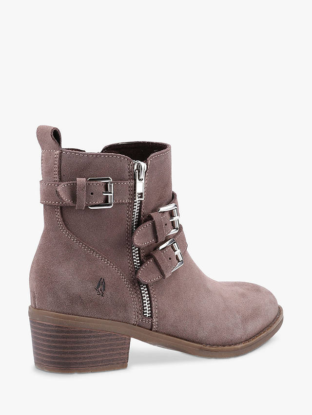 Hush Puppies Jenna Suede Ankle Boots, Taupe at John Lewis & Partners
