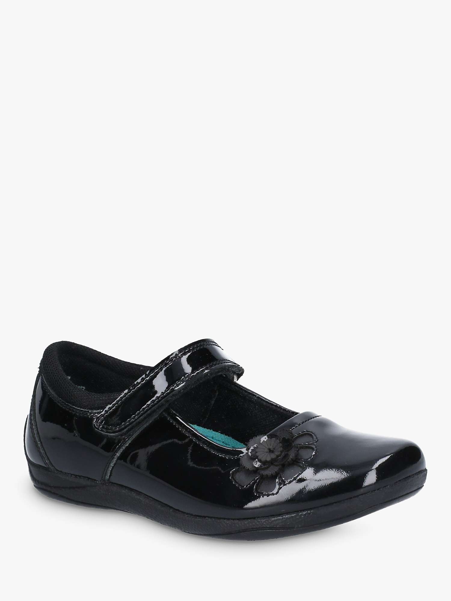 Buy Hush Puppies Kids' Jessica Junior Patent Leather School Shoes, Black Online at johnlewis.com