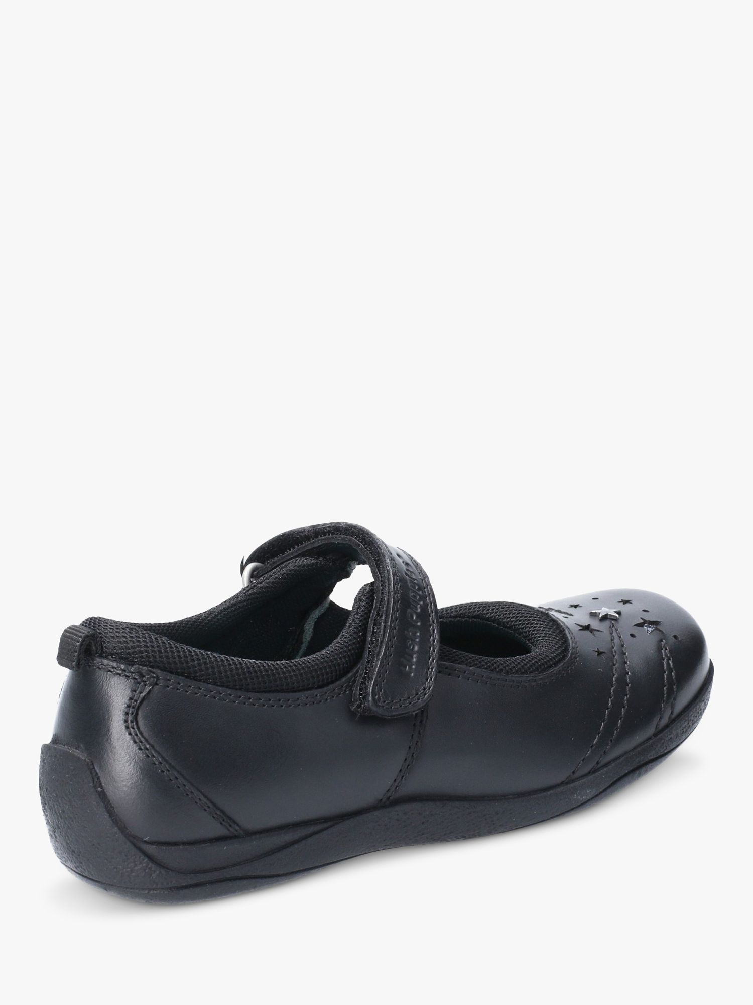 Hush Puppies Kids' Amber Junior Leather Mary Jane Shoes, Black, 10 Jnr