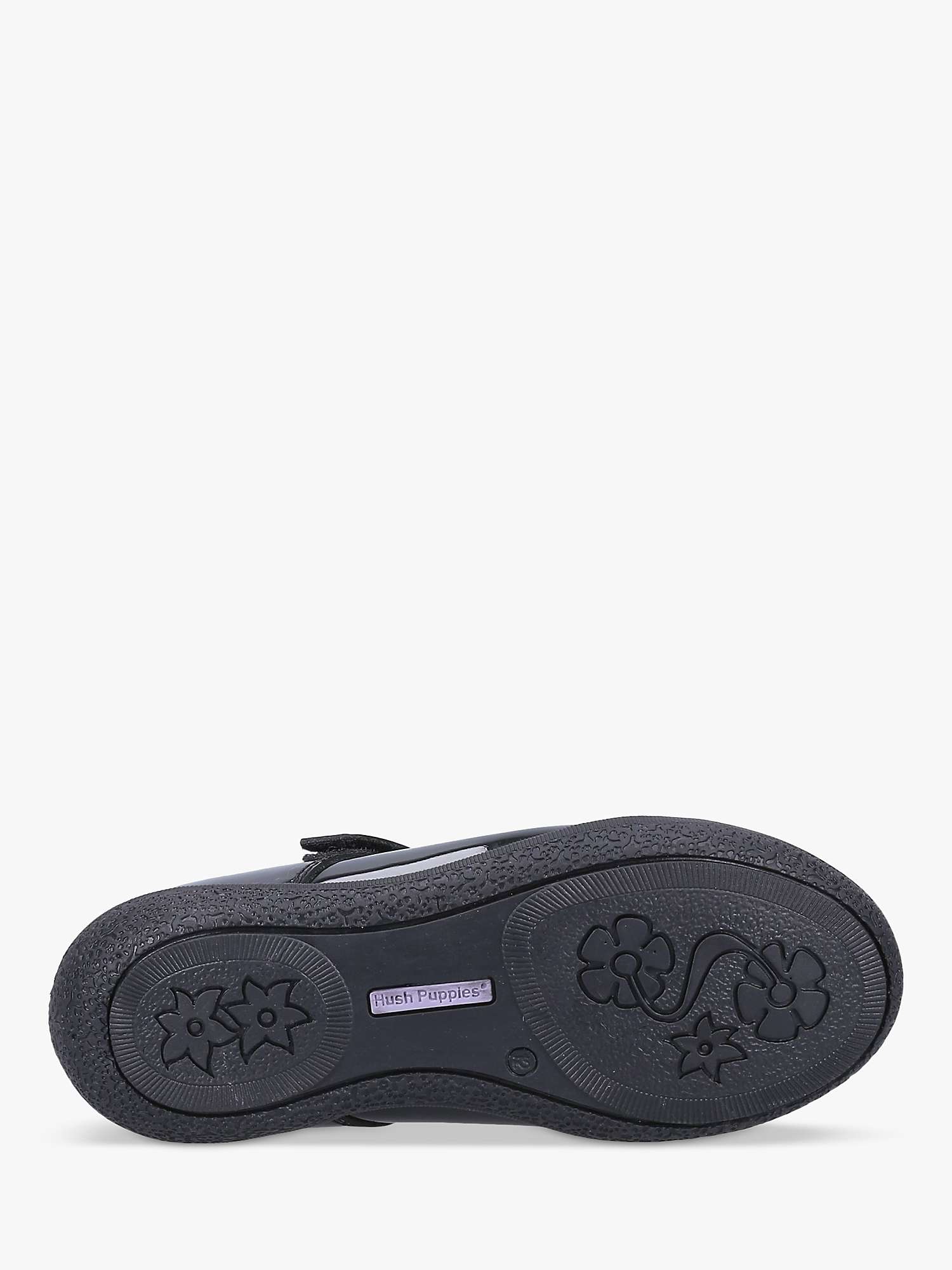 Buy Hush Puppies Kids' Rosanna Leather Mary Jane School Shoes, Black Online at johnlewis.com