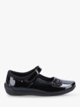 Hush Puppies Jessica Senior Patent Leather School Shoes, Black