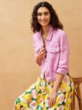 Brora Liberty Floral Print Midi Shirt Dress, Mimosa/Multi