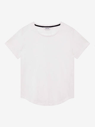 Brora Linen T-Shirt, White