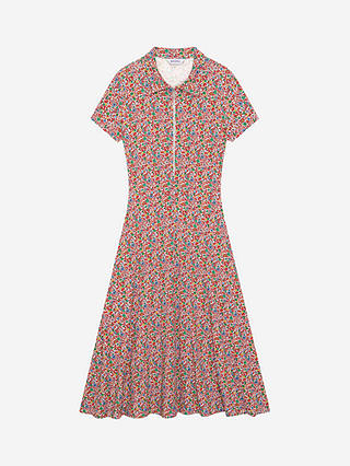 Brora Liberty Floral Print Jersey Midi Dress, Henna Garden