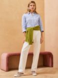 Brora Cotton Linen Blend Tapered Trousers