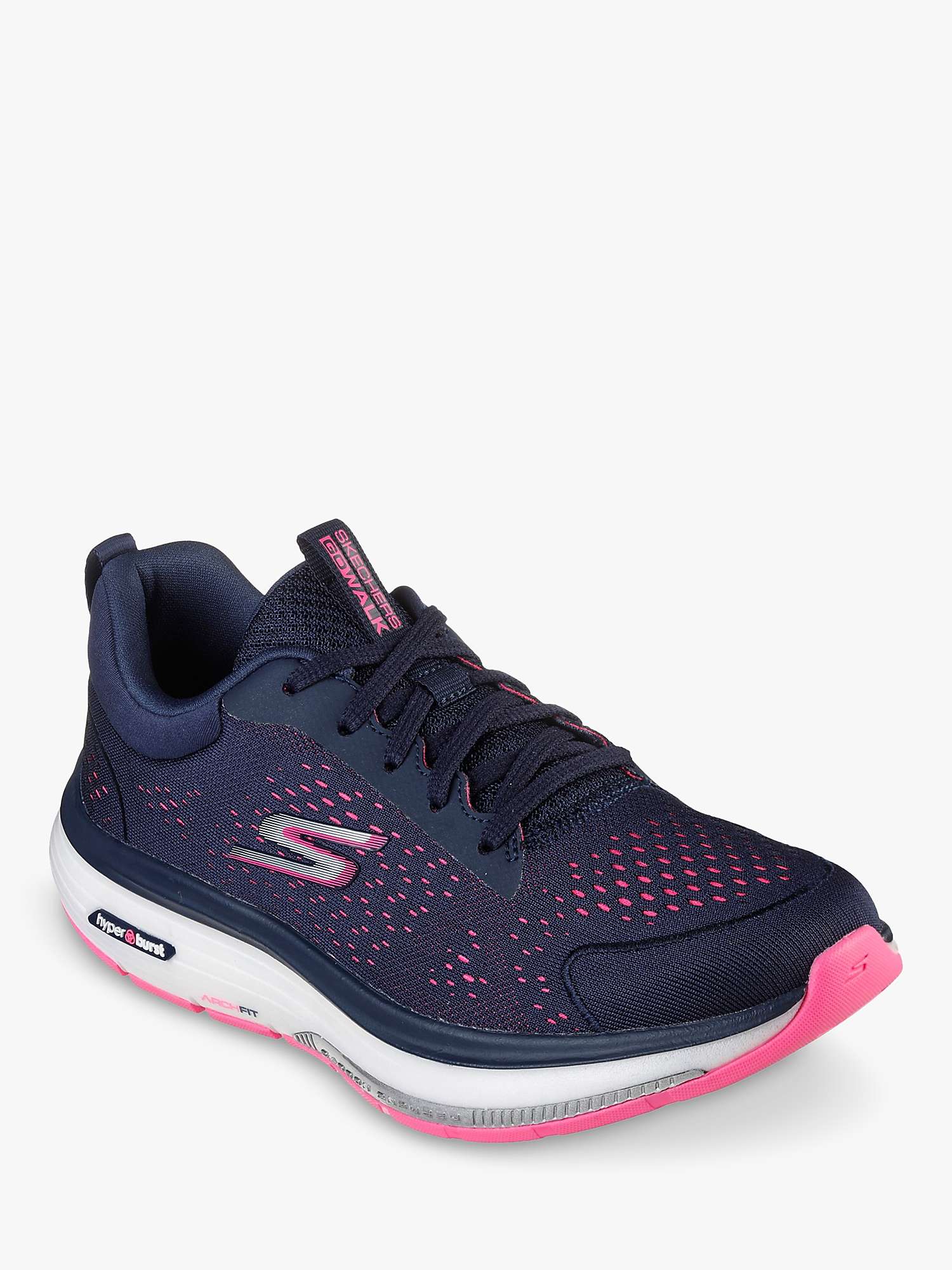 Buy Skechers Workout Walker Outpace Trainers, Navy/Multi Online at johnlewis.com