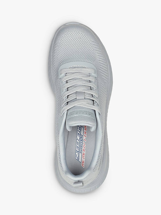 Skechers BOBS Squad Chaos Face Off Trainers, Light Grey