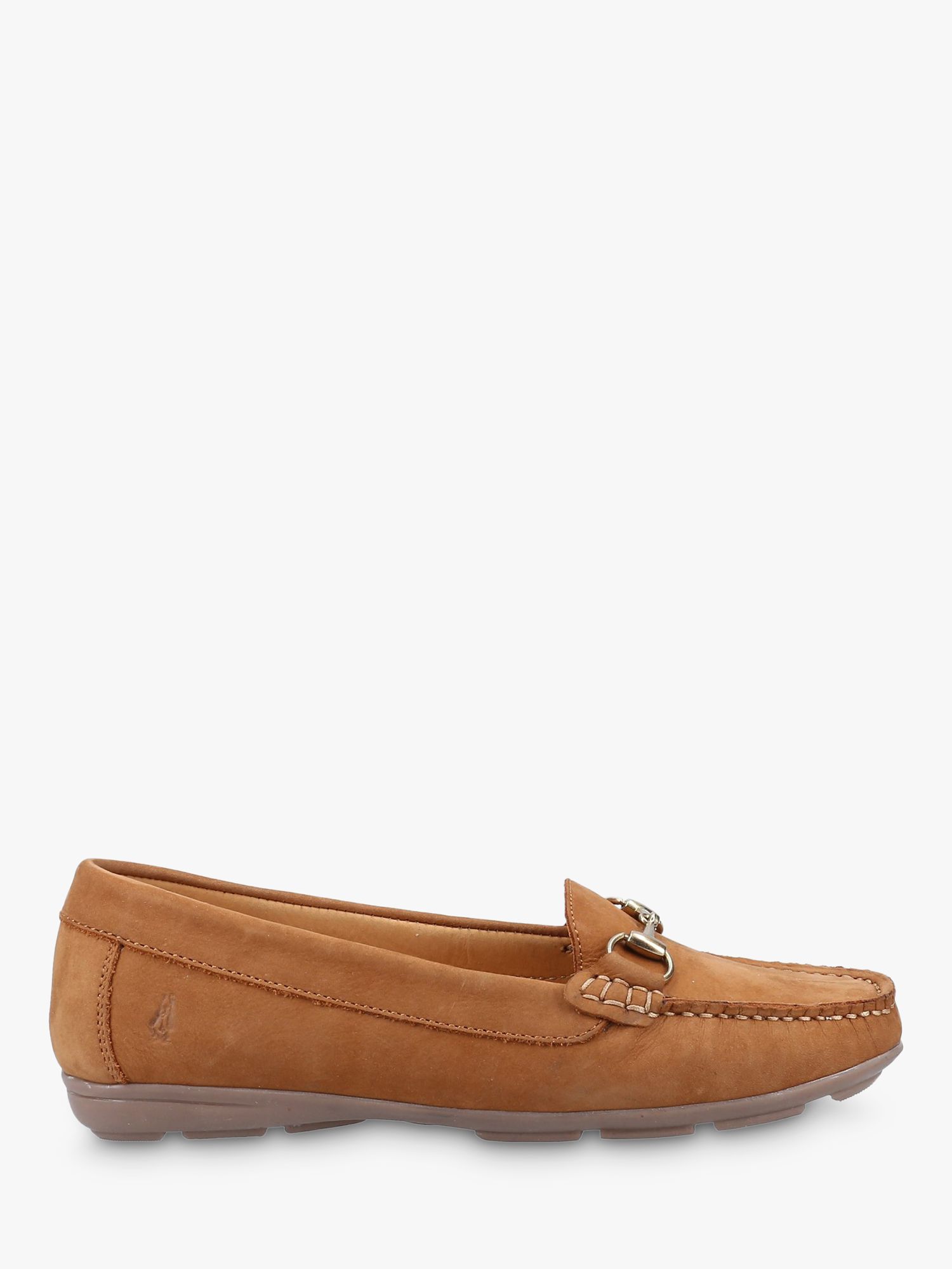 Hush Puppies Molly Snaffle Nubuck Leather Loafers, Tan, 3