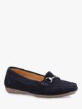 Hush Puppies Molly Snaffle Nubuck Leather Loafers, Navy