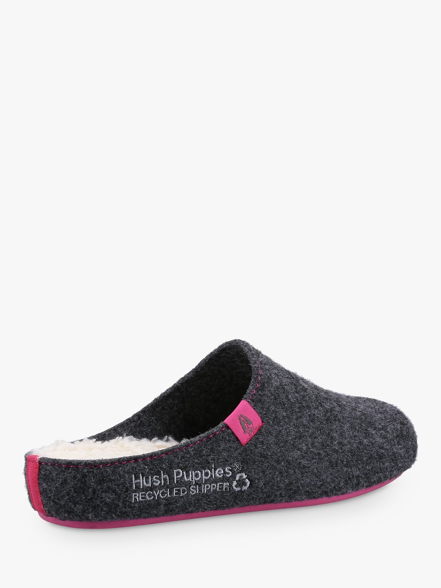 Buy Hush Puppies The Good Mule Slippers, Charcoal Online at johnlewis.com