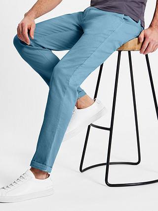SPOKE Linen Sharps Regular Thigh Trousers, Aegean