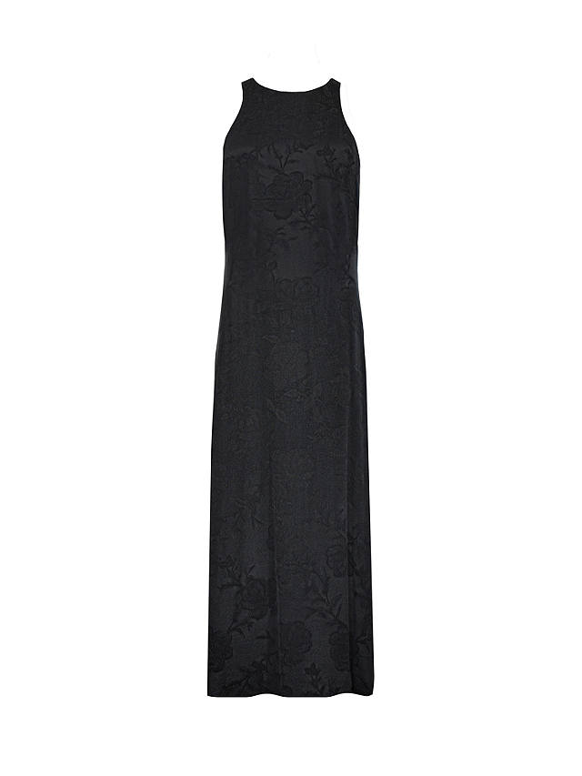 Ro&Zo Petite Camilla Jacquard Racer Dress, Black