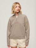 Superdry Sports Logo Boxy Half Zip Sweatshirt