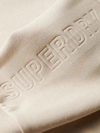 Superdry Sport Tech Relaxed Half Zip Sweatshirt, Pelican Beige