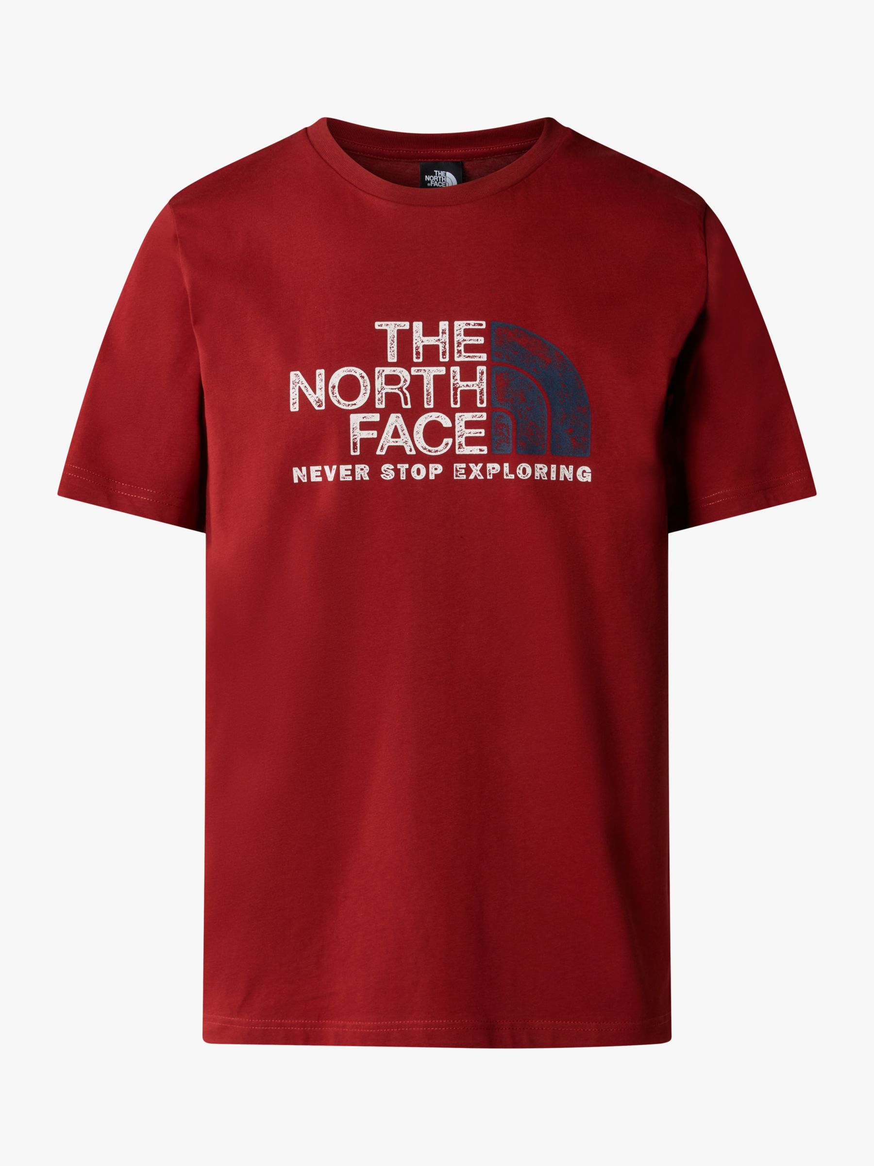The North Face Short Sleeve Rust T-Shirt, Red, S