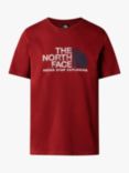 The North Face Short Sleeve Rust T-Shirt, Red, Red