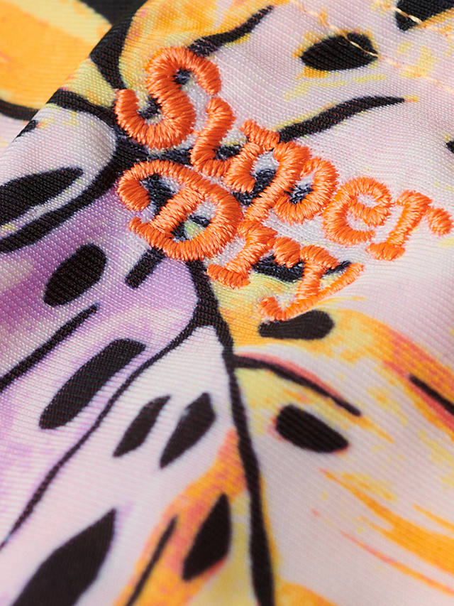 Superdry Printed Classic Bikini Briefs, Orange Tropic