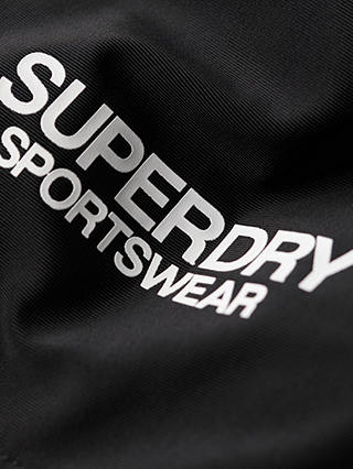 Superdry Logo Bandeau Bikini Top, Black