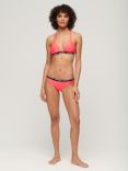 Superdry Elastic Cheeky Bikini Briefs, Hyper Fire Pink