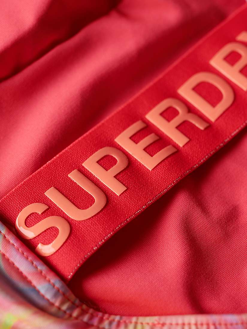 Buy Superdry Marble Print Scoop Back Swimsuit, Multi Online at johnlewis.com