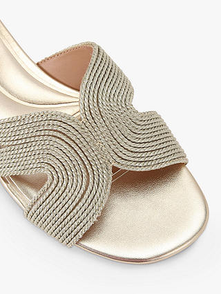 Carvela Gala Mule Sandals, Gold